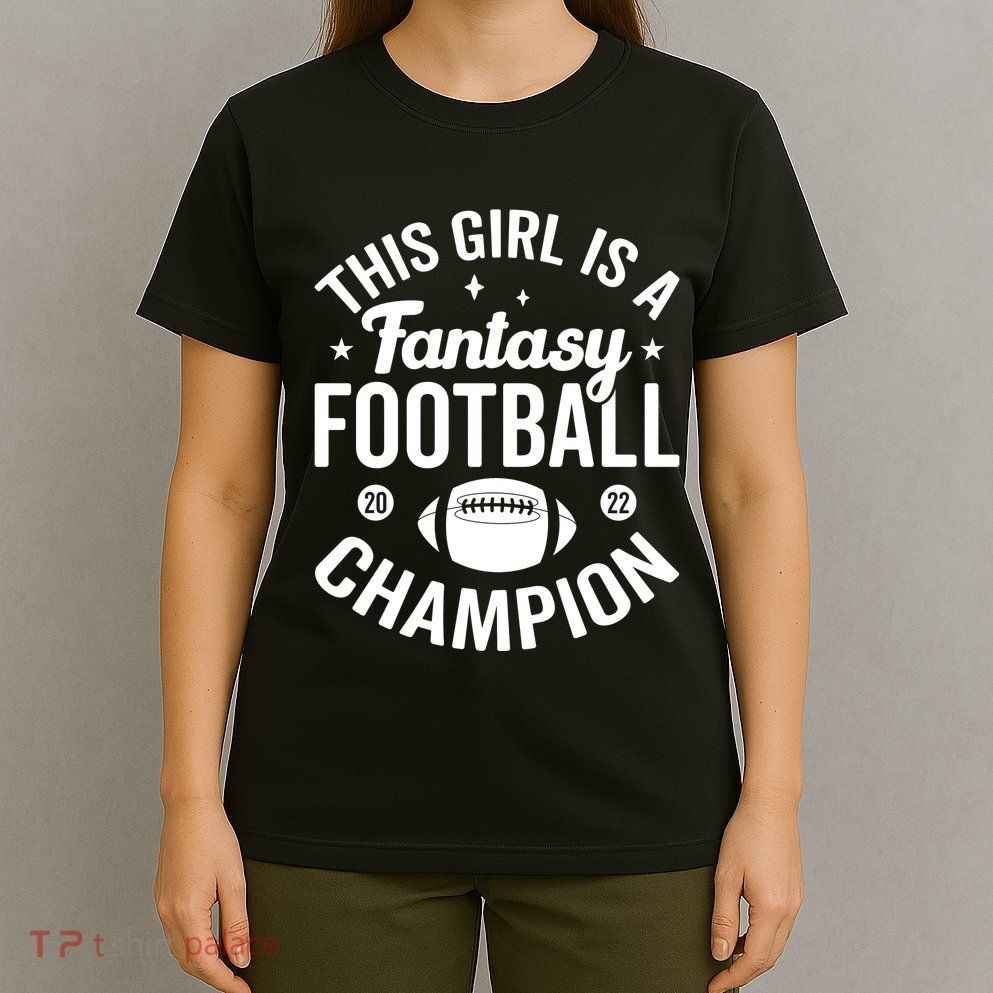 Fantasy Football Champion Statement Art T-Shirt