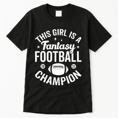 Fantasy Football Champion Statement Art Tall T-Shirt