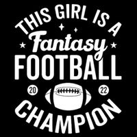 Fantasy Football Champion Statement Art Sustainable Beanie