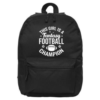 Fantasy Football Champion Statement Art 16 in Basic Backpack