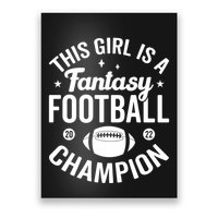 Fantasy Football Champion Statement Art Poster