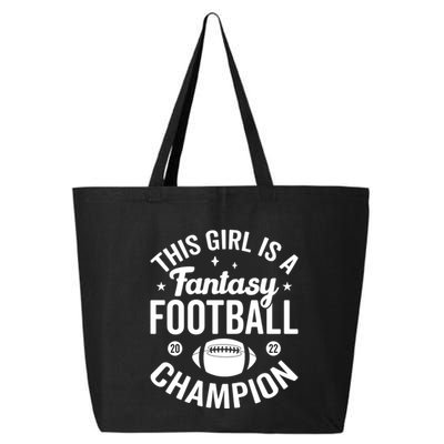 Fantasy Football Champion Statement Art 25L Jumbo Tote