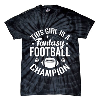 Fantasy Football Champion Statement Art Tie-Dye T-Shirt