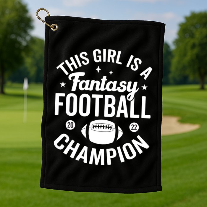 Fantasy Football Champion Statement Art Golf Towel