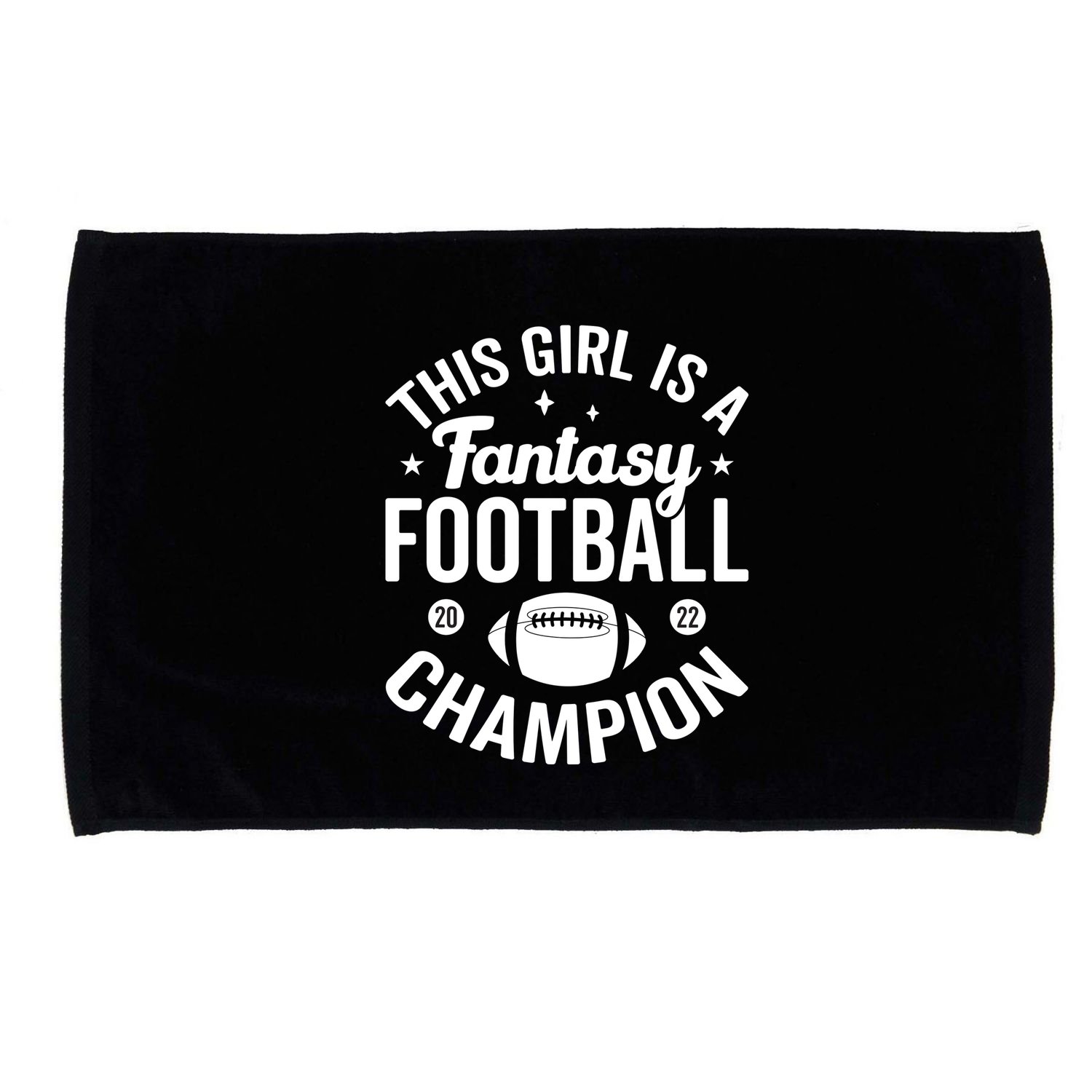 Fantasy Football Champion Statement Art Microfiber Hand Towel