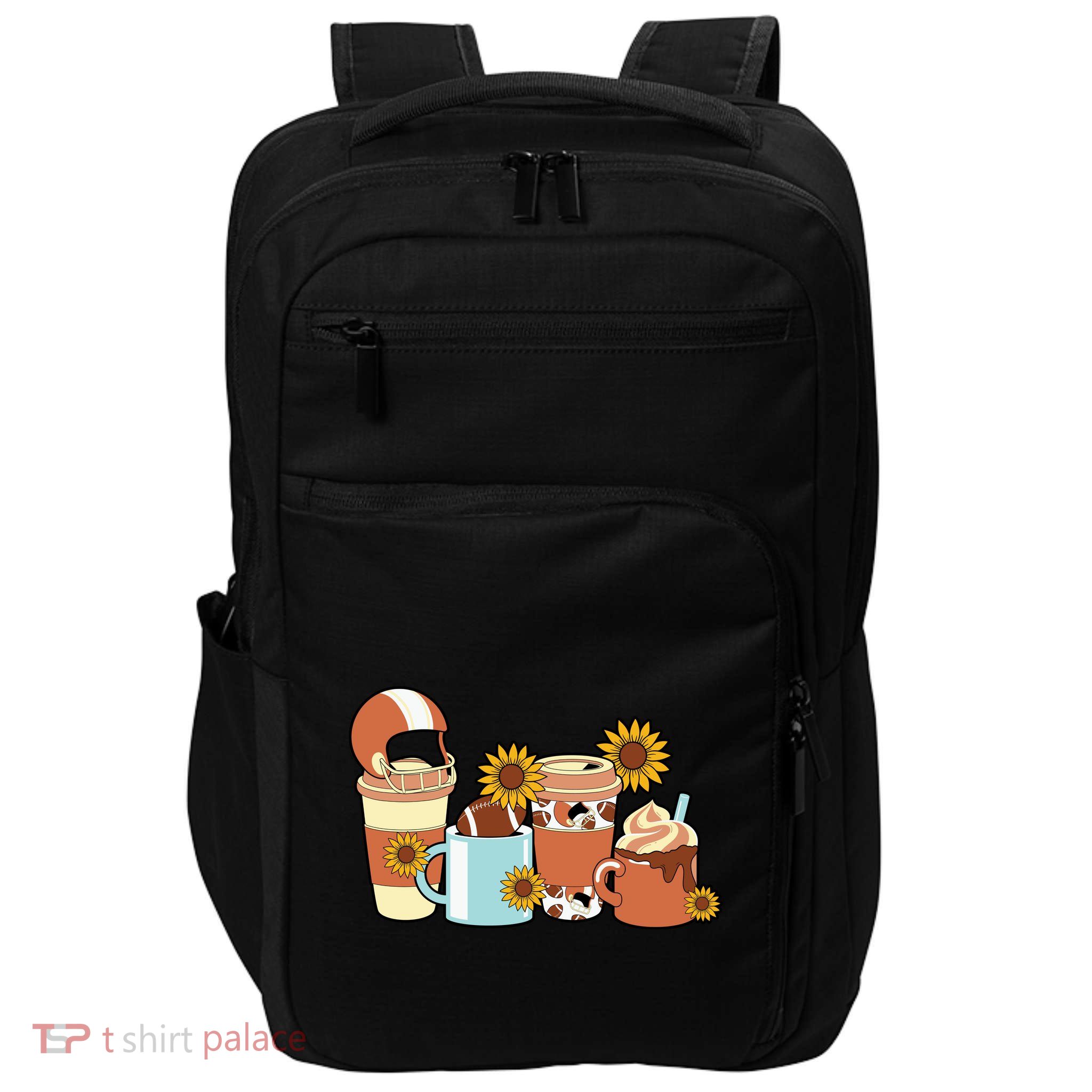 Football Fall Coffee Lover Impact Tech Backpack