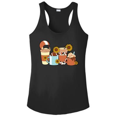 Football Fall Coffee Lover Ladies PosiCharge Competitor Racerback Tank