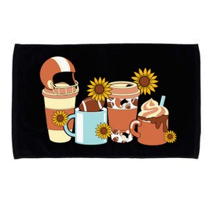 Football Fall Coffee Lover Microfiber Hand Towel