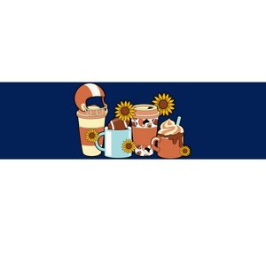 Football Fall Coffee Lover Bumper Sticker