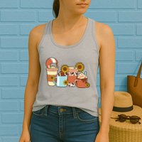 Football Fall Coffee Lover Womens Tank Top