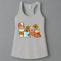 Football Fall Coffee Lover Womens Tank Top
