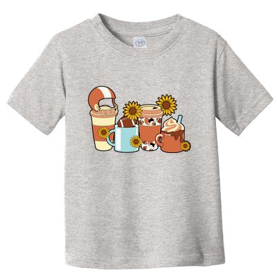 Football Fall Coffee Lover Toddler T-Shirt