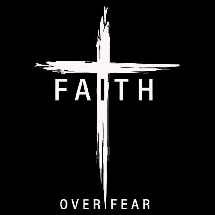 Faith Fear Christian Cross Jesus Christ Men Women Christians Womens Tank Top