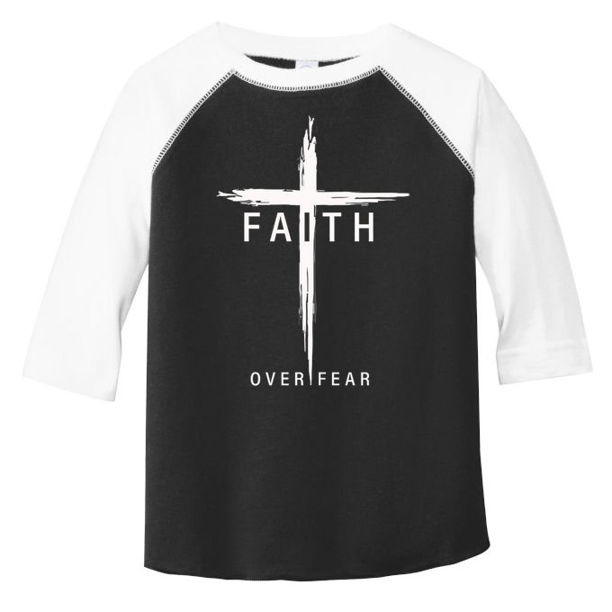 Faith Fear Christian Cross Jesus Christ Men Women Christians Toddler Fine Jersey T-Shirt