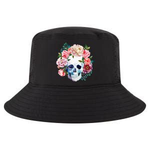 Fancy Flower Crown Skull Cool Comfort Performance Bucket Hat