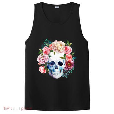 Fancy Flower Crown Skull PosiCharge Competitor Tank