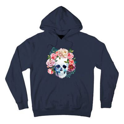 Fancy Flower Crown Skull Tall Hoodie