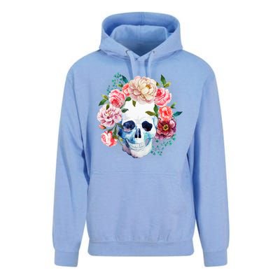 Fancy Flower Crown Skull Unisex Surf Hoodie