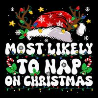 Funny Family Christmas Most Likely To Nap On Christmas Impact Tech Backpack