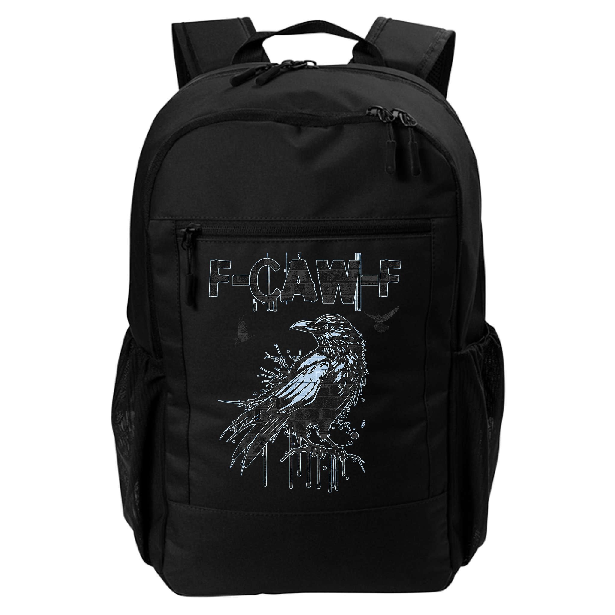  Funny F-CAW-F Crow Grunge Adult Humor Graphic  Backpack