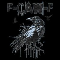  Funny F-CAW-F Crow Grunge Adult Humor Graphic  Drawstring Bag