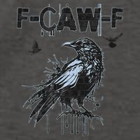  Funny F-CAW-F Crow Grunge Adult Humor Graphic  Vector Backpack