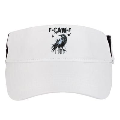  Funny F-CAW-F Crow Grunge Adult Humor Graphic  Adult Drive Performance Visor