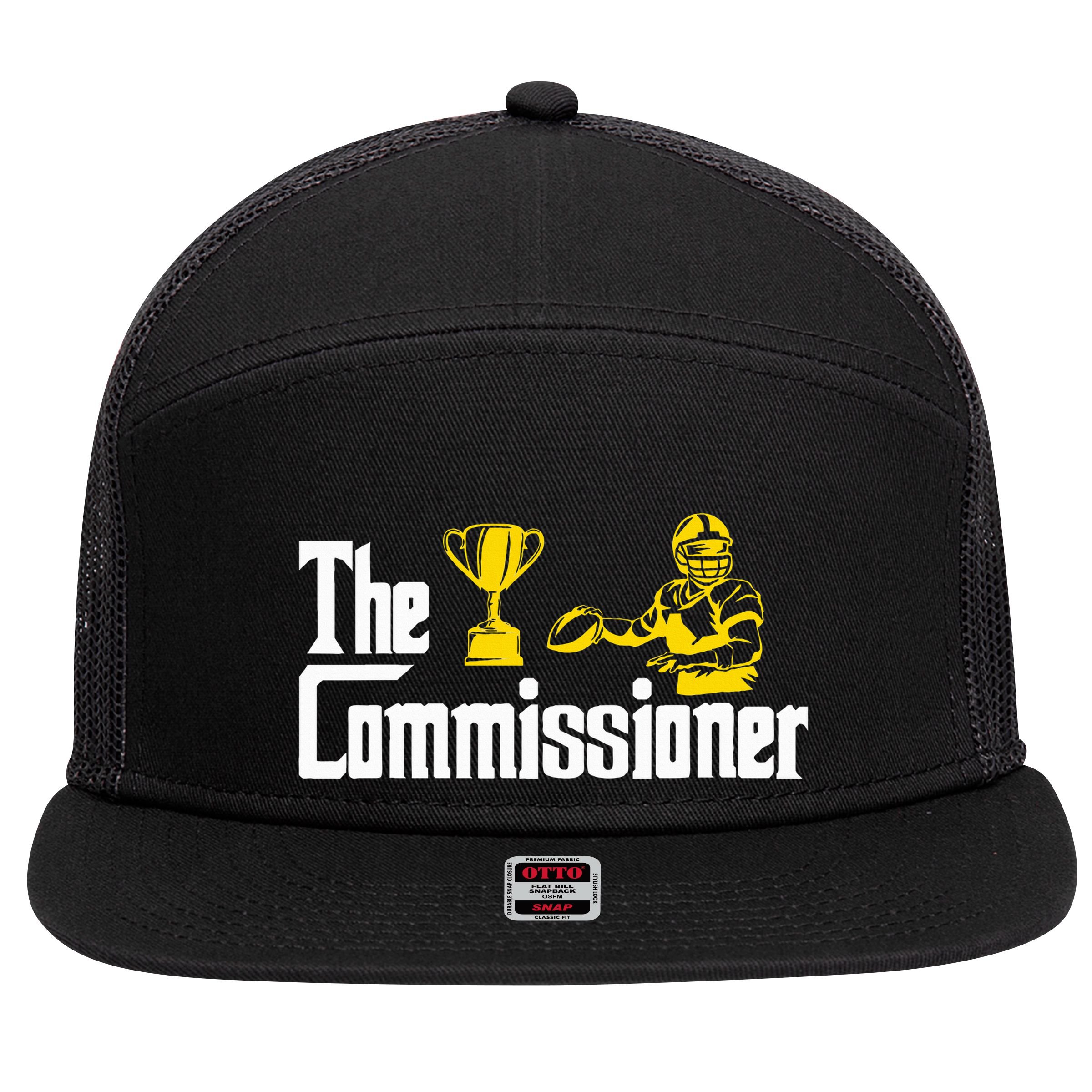 Fantasy Football Commissioner Fantasy Football Commish 7 Panel Mesh Trucker Snapback Hat