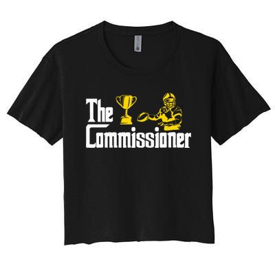 Fantasy Football Commissioner Fantasy Football Commish Women's Crop Top Tee