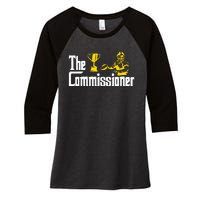 Fantasy Football Commissioner Fantasy Football Commish Women's Tri-Blend 3/4-Sleeve Raglan Shirt