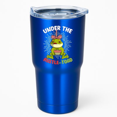 Funny Frog Christmas Under The Mistle Toad Xmas Frogs Froggy Gift Tumbler