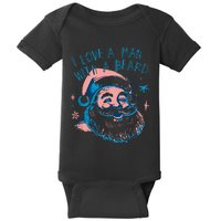 Funny Funny Christmas I Love A Man With A Beard Gift Baby Bodysuit