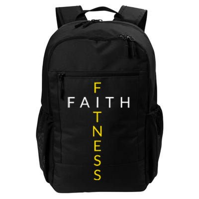 Faith Fitness Cross Christian Workout Modern Gym Daily Commute Backpack