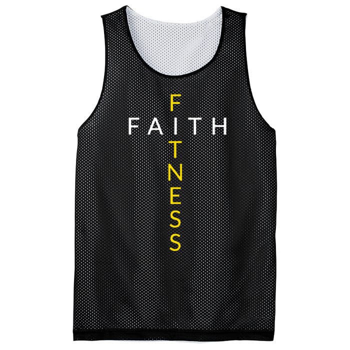 Faith Fitness Cross Christian Workout Modern Gym Mesh Reversible Basketball Jersey Tank