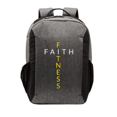 Faith Fitness Cross Christian Workout Modern Gym Vector Backpack