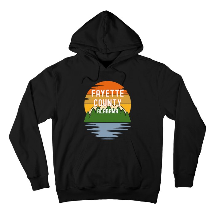 From Fayette County Alabama Vintage Sunset Hoodie