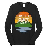 From Fayette County Alabama Vintage Sunset Long Sleeve Shirt