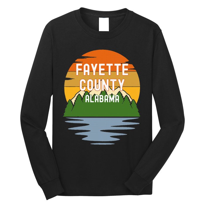 From Fayette County Alabama Vintage Sunset Long Sleeve Shirt