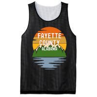 From Fayette County Alabama Vintage Sunset Mesh Reversible Basketball Jersey Tank