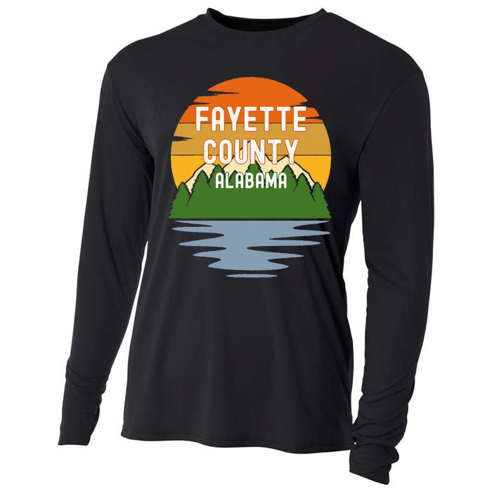 From Fayette County Alabama Vintage Sunset Cooling Performance Long Sleeve Crew