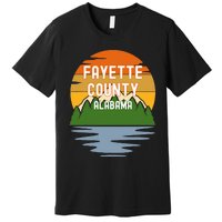 From Fayette County Alabama Vintage Sunset Premium T-Shirt