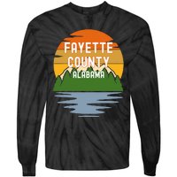 From Fayette County Alabama Vintage Sunset Tie-Dye Long Sleeve Shirt