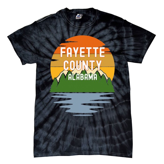 From Fayette County Alabama Vintage Sunset Tie-Dye T-Shirt