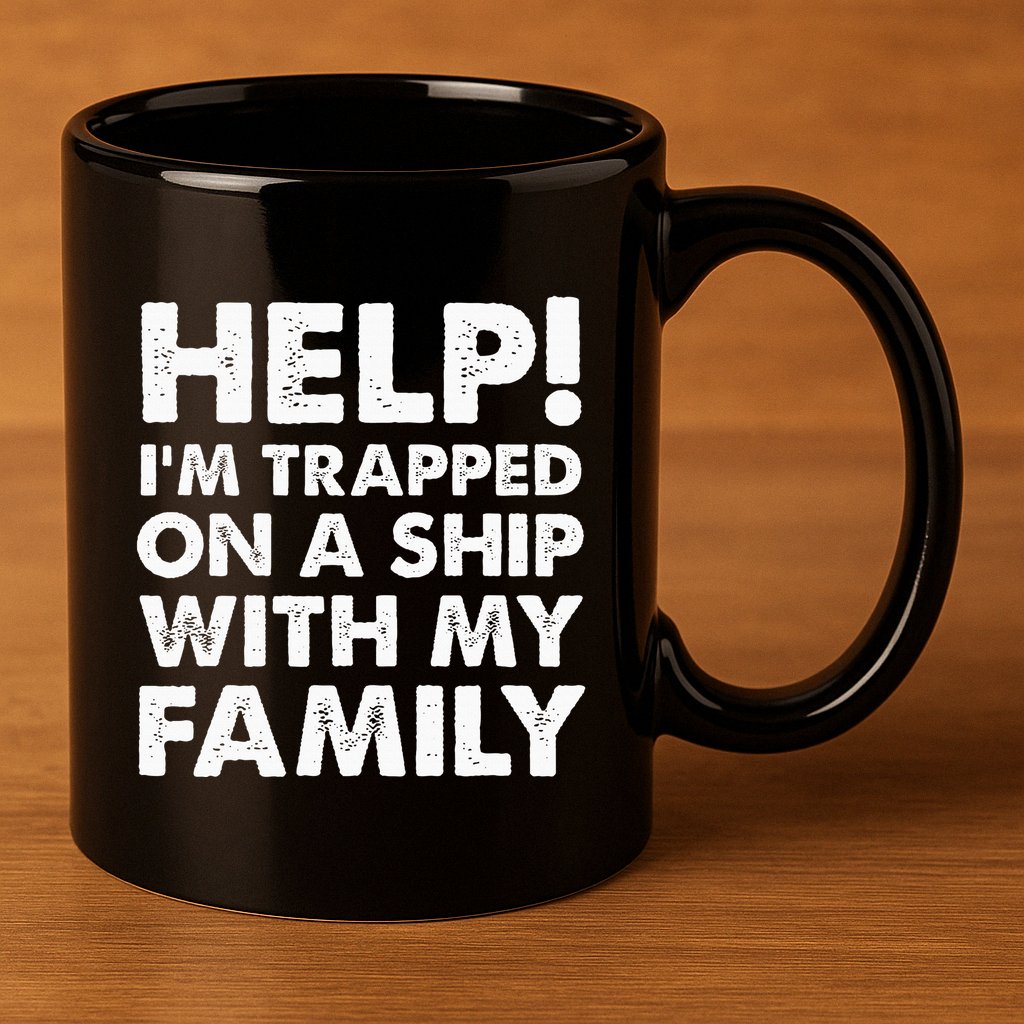 Funny Family Cruise Matching Vacation Cruising 11oz C Handle Ceramic Mug