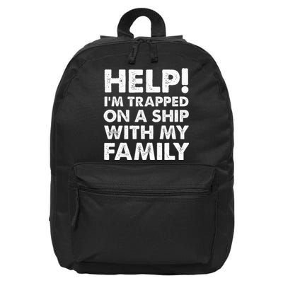 Funny Family Cruise Matching Vacation Cruising 16 in Basic Backpack