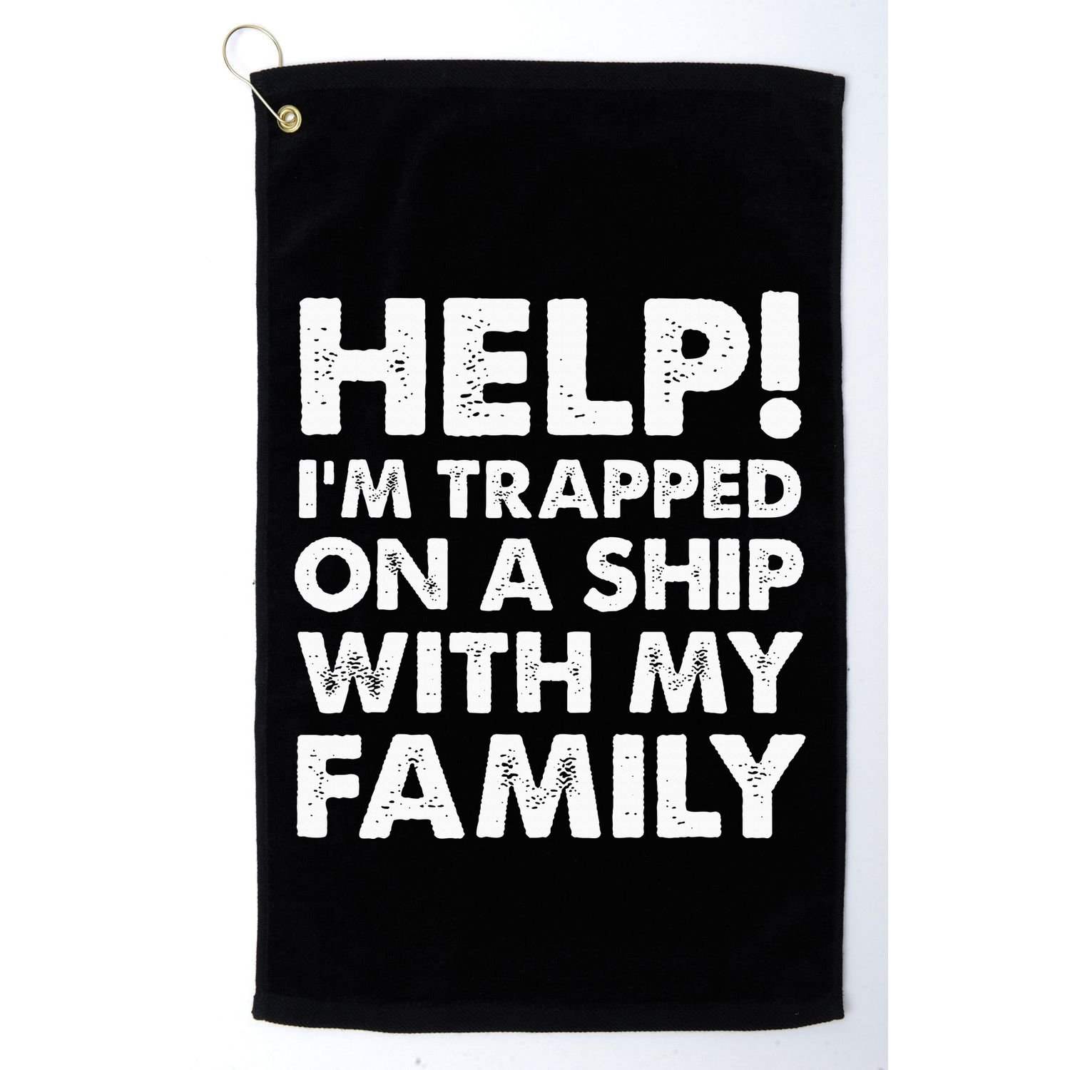 Funny Family Cruise Matching Vacation Cruising Golf Towel