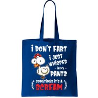 Funny Farting Chicken Lover I Dont Fart I Whisper In My Gift Tote Bag