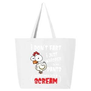 Funny Farting Chicken Lover I Dont Fart I Whisper In My Gift 25L Jumbo Tote