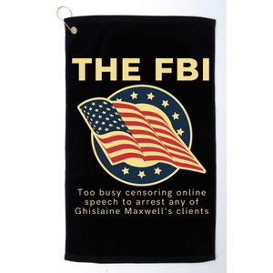 Funny FBI Censorship Conservative Gift Platinum Collection Golf Towel