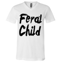 Famous Feral Child Genie Feral Child V-Neck T-Shirt